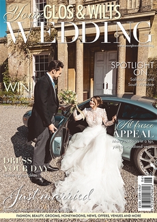 Cover of the June/July 2022 issue of Your Glos & Wilts Wedding magazine