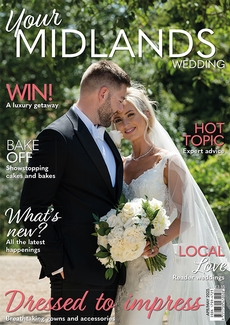 Cover of the April/May 2025 issue of Your Midlands Wedding magazine