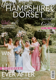 Cover of the July/Aug 2026 issue of Your Hampshire & Dorset Wedding magazine