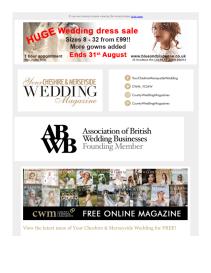 Your Cheshire & Merseyside Wedding magazine - July 2022 newsletter