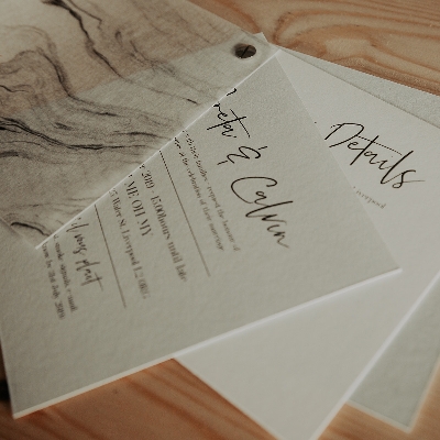 On paper: We're trying to choose our wedding stationery...