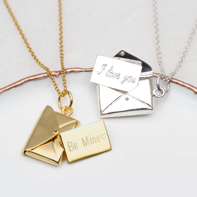 Get your favourite text messages engraved on jewellery for Valentine’s Day