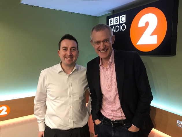Andrew Jackson and Jeremy Vine at BBC Radio Two