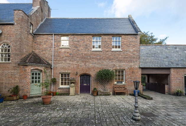 Terraced view of cottage