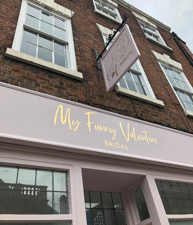 My Funny Valentine in Chester shop front