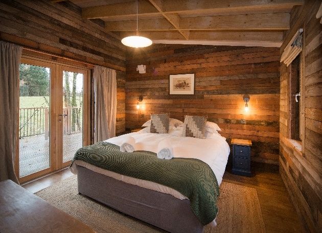 dark wood bedroom