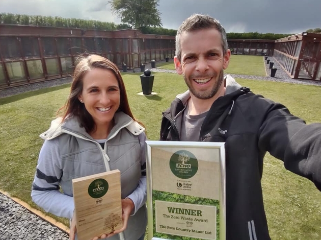 owners of pets country manor with their awards