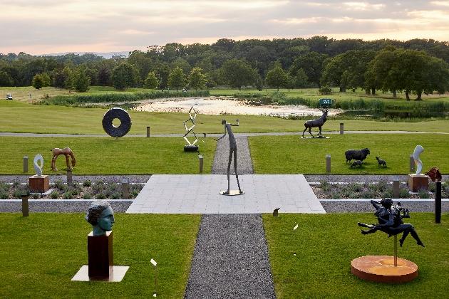Sculpture garden at Carden Park, Cheshire