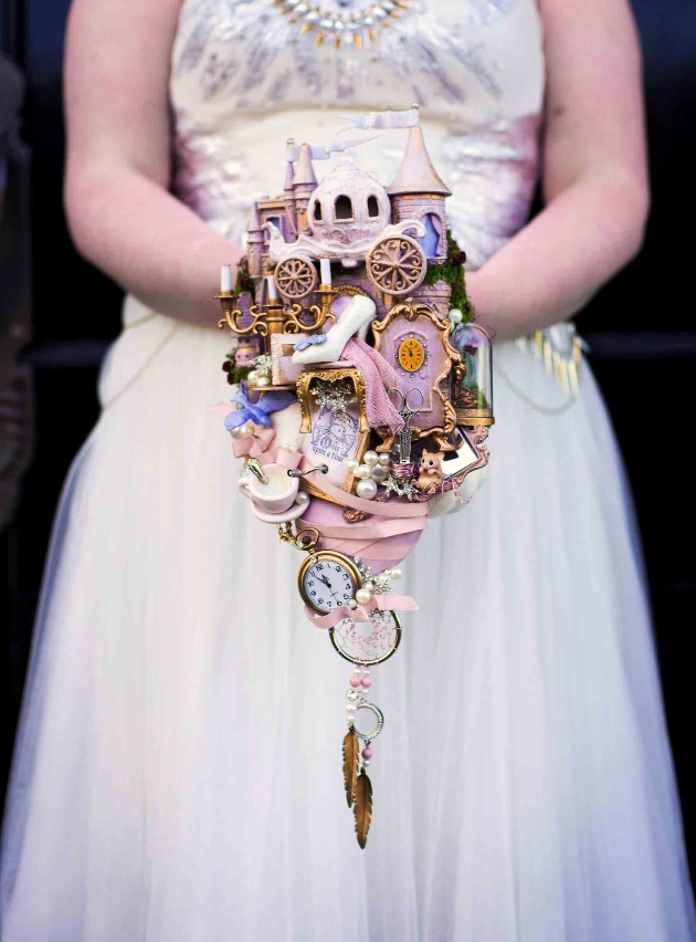 Cinderella inspired alterative wedding bouquet