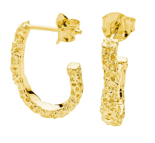 Lucy Quartermaine - Hula Half Hoop Earrings in Gold