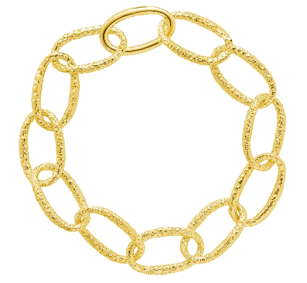 Lucy Quartermaine - Hula Linked Bracelet in Gold Vermeil
