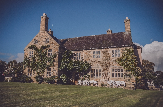 Exterior of Talhenbont Hall in North Wales