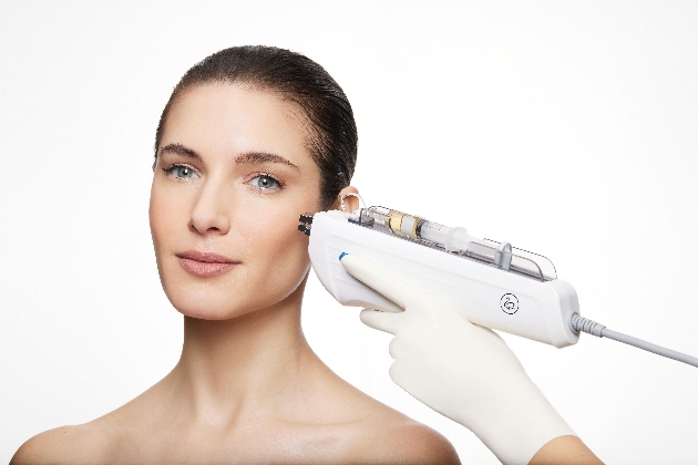 woman having the new Mesoboost treatment at Carden Park 