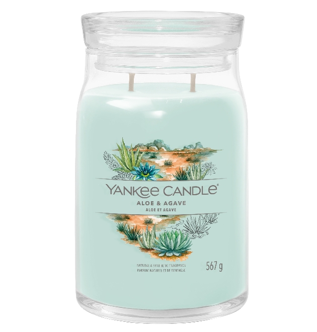 The new Yankee Candle® SS24 Aloe and Agave candle