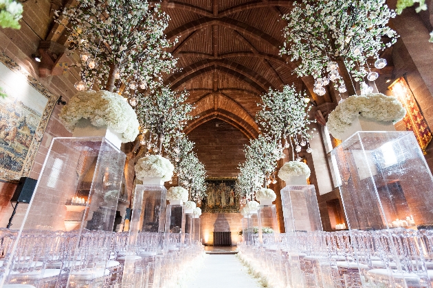 Peckforton Castle ceremony set up