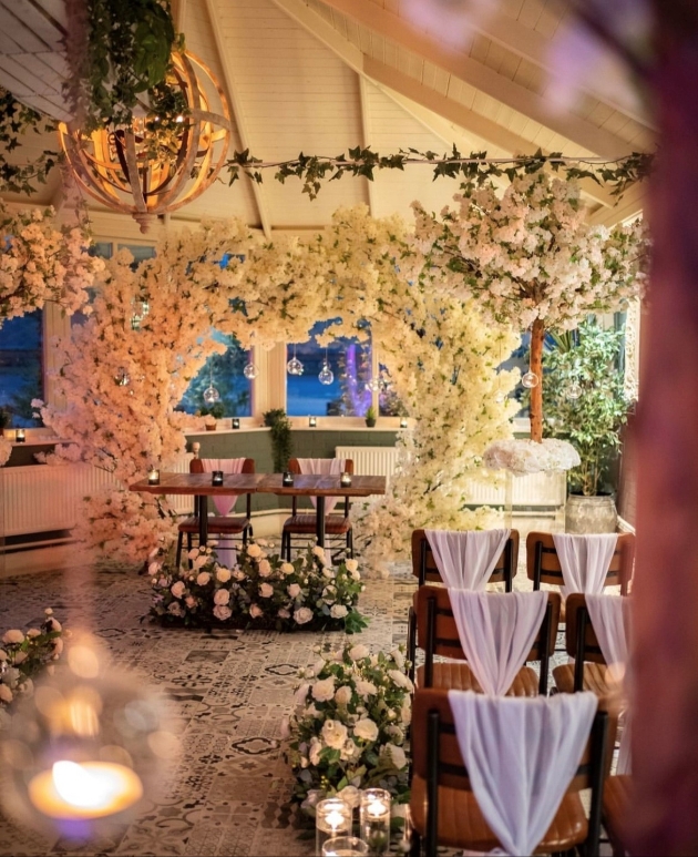 the vicarage cranage romantically dressed for a wedding ceremony