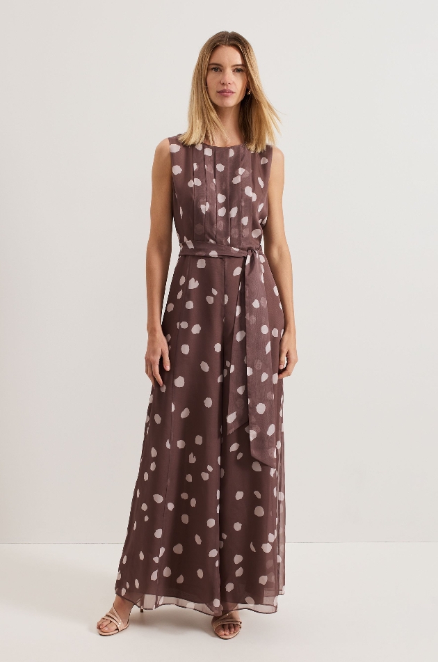 Brown patterned dress from NEXT