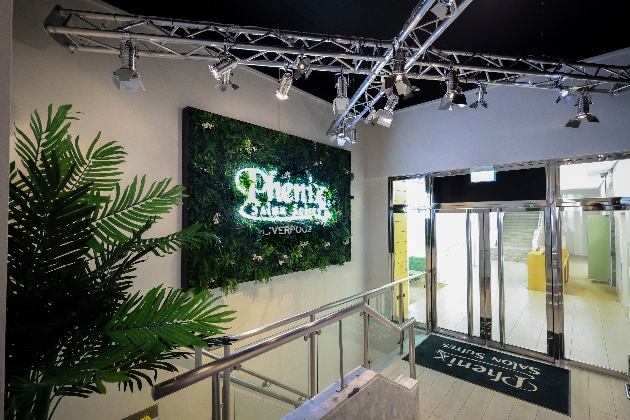 lobby of Phenix Salon Suites Liverpool