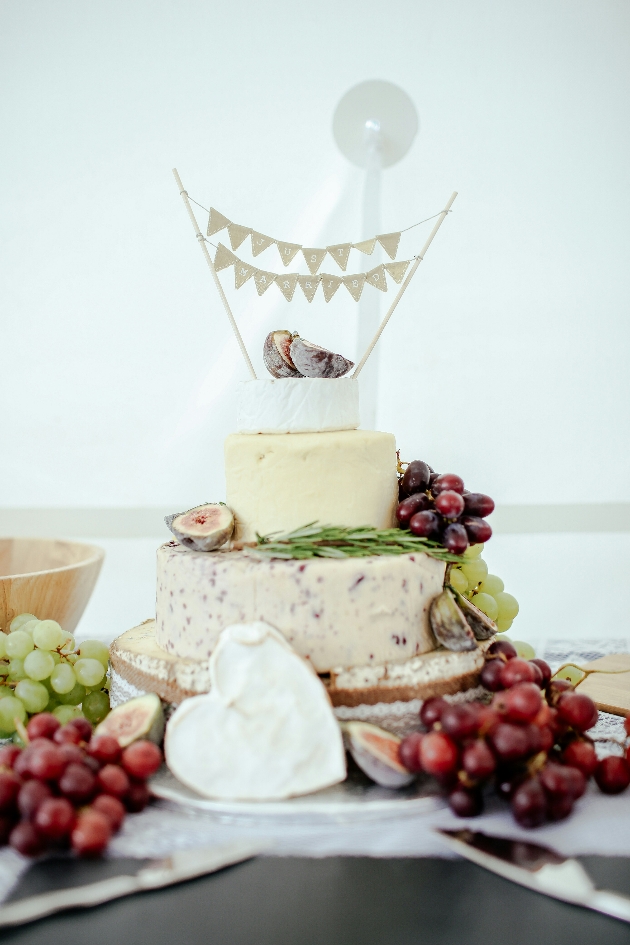 cheese tower wedding cake
