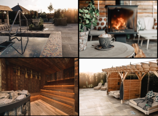 collage of autumn spa escape at Manor House Alsager
