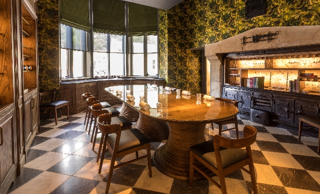 The Hearth Private Dining Room at Palé Hall in North Wales