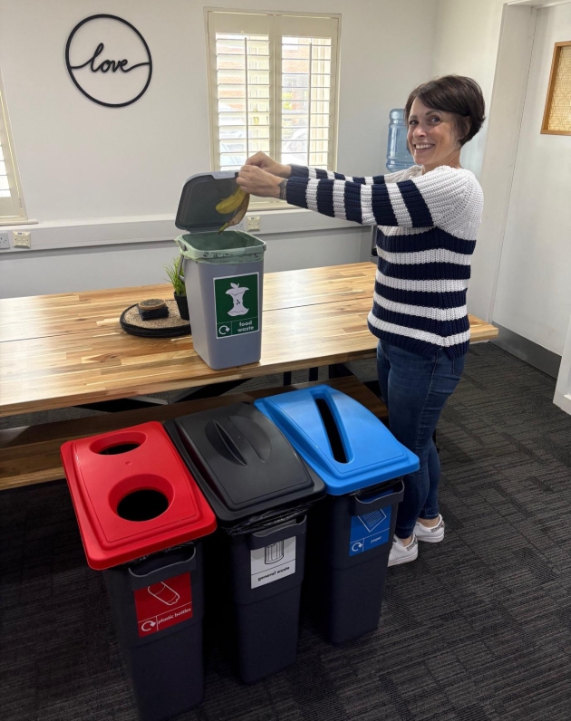 New recycling bins at Artemis Head Office
