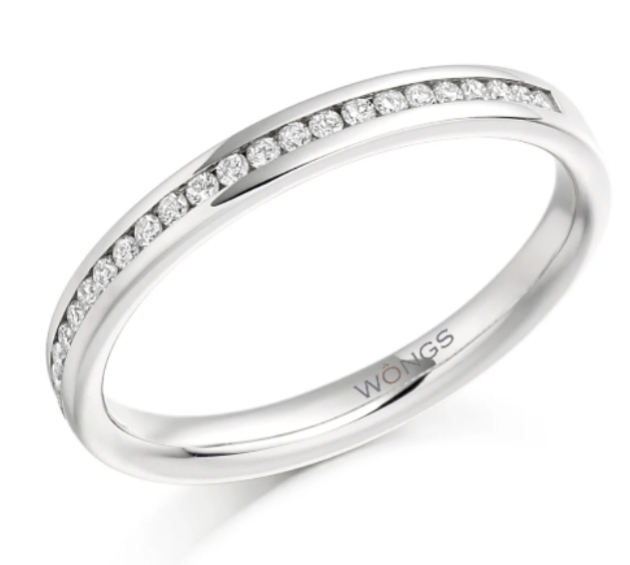 wedding ring set with diamonds from Wongs Jewellers