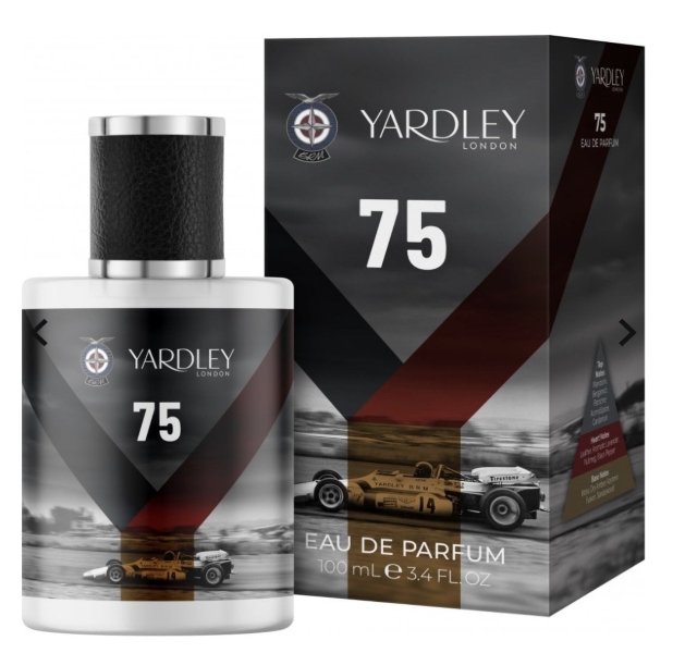 A grey bottle of cologne