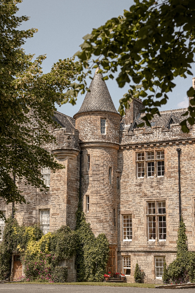 The exterior of Glenapp Castle