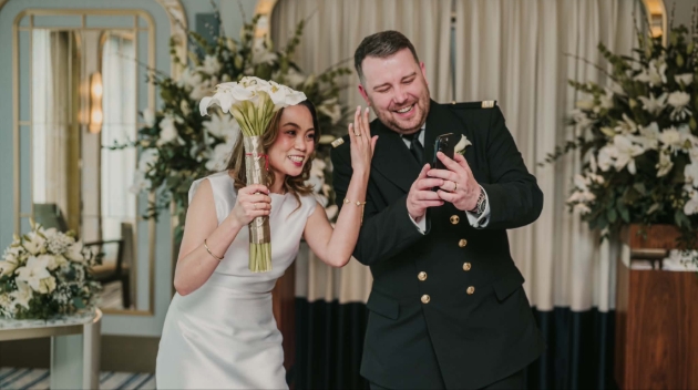 P&O Cruises colleagues get married