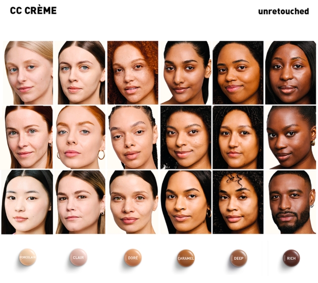 various shades of Erborian CC Cream