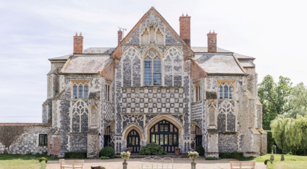 With soaring Gothic ceilings, vaulted reception rooms, smouldering log fires, and a secluded garden